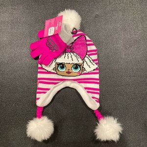 LOL Doll Hat & Mitten Set 💗